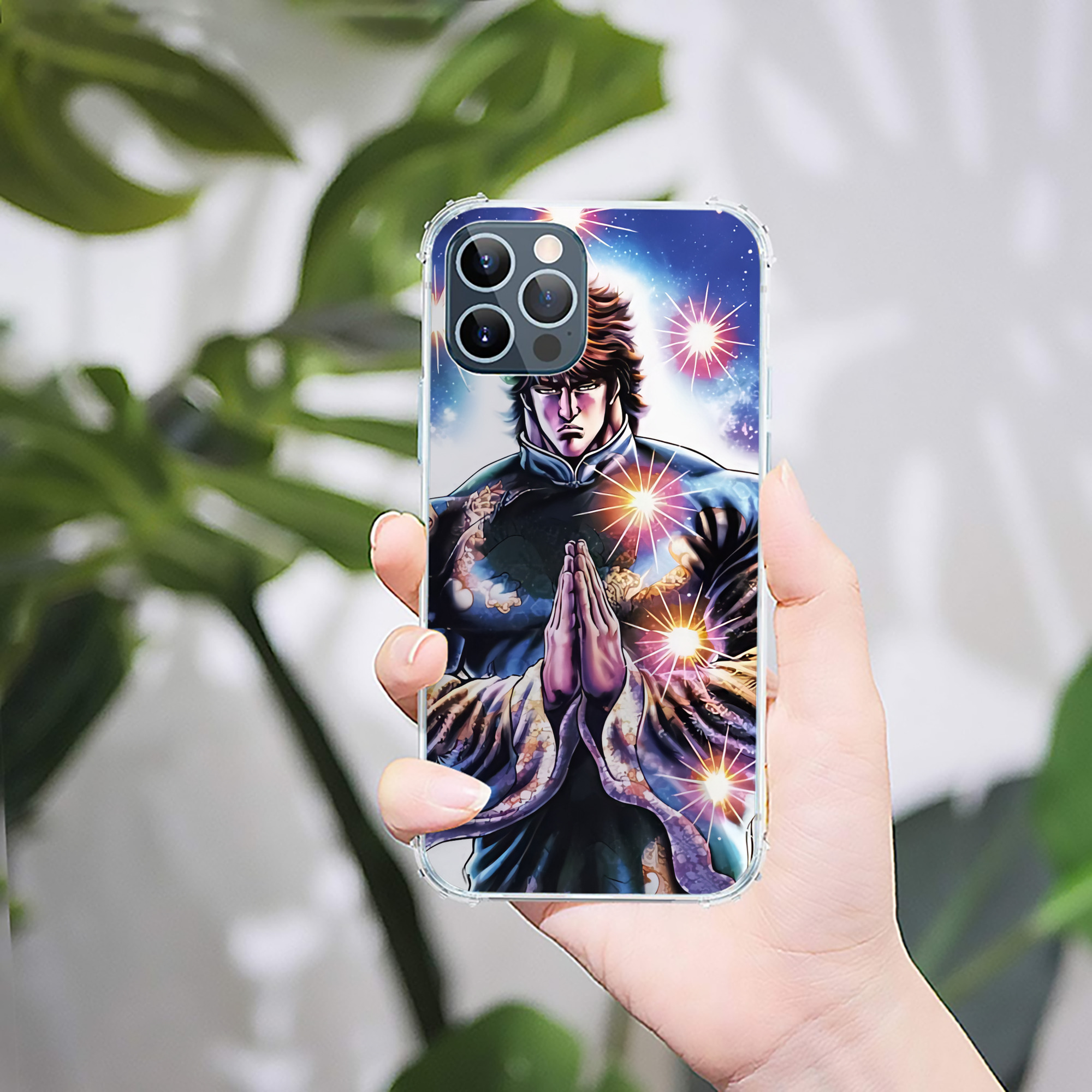 （画像用） 北斗の拳 Fist of the North Star 【iPhone 12シリーズ対応】透明スマホケース（クリアソフトケース）